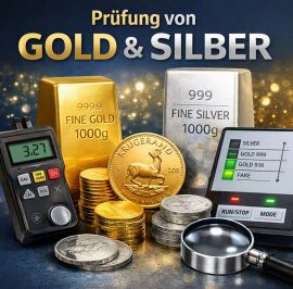Professionelle Prüfung von Gold und Silber
